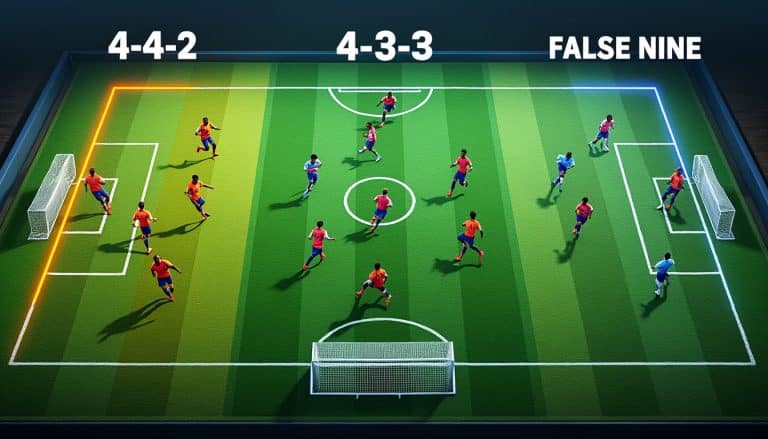 4-4-2, 4-3-3 et faux numéro neuf : l'évolution des systèmes